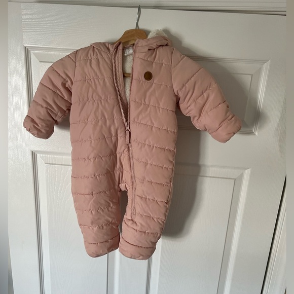 H&M Pink Super Thick and Cozy Baby Snowsuit - Picture 1 of 4